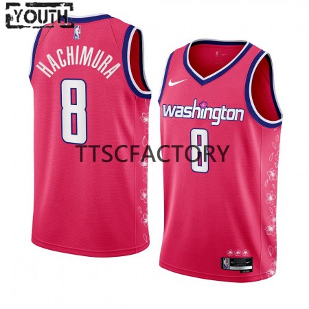 Dres Washington Wizards Rui Hachimura 8 Nike 2022-23 City Edition Ružičasta Swingman - Dječji